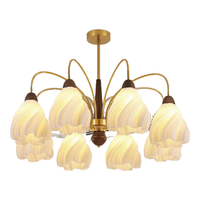  黑控 3D打印花瓣 吊灯