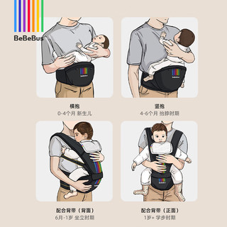  BeBeBus 二合一可拆卸 婴儿背带+口水巾+延长带