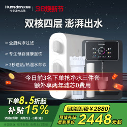 汉斯顿 家用RO反渗透净水机过滤器母婴直饮厨房纯水机D3