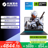 机械革命 GM6IR5X-A921 高性价比 笔记本电脑  i5-14450HX 灰