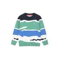 暇步士 男童全棉线衣秋冬装儿童套头运动线衫柔软舒适