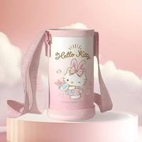 Hello Kitty 儿童不锈钢保温杯卡通可爱直饮吸管两用水杯子
