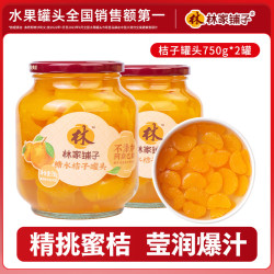 林家铺子 桔子罐头 750g*2罐