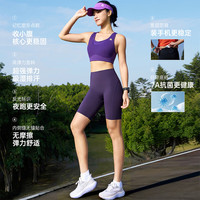悦步 Yuebu 悦步弹力跑步训练女款运动短裤100320523108