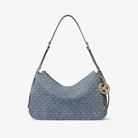 MICHAEL KORS 【女神节礼物】MK Nolita男女同款中号单肩包牛仔蓝416中号 30F5GY5M2L