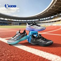 乔丹 童鞋男童运动鞋冬季新款皮面旋钮扣鞋轻便跑步鞋儿童鞋子