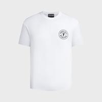 VERSACE JEANS COUTURE 范思哲2025春夏款V标气质百搭商务男式短袖T恤