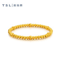 PLUS会员、今日必买：谢瑞麟 黄金手链 金珠方块足金手串 YT800 13.20g 计价类（工费约2960元）
