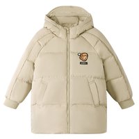移动端：安奈儿 童装男童中长款羽绒服2024冬