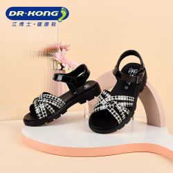 江博士 夏季女童魔术贴舒适透气防滑轻便时尚凉鞋S2000862