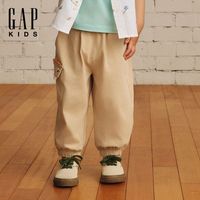 百亿补贴：Gap 男幼童2025夏季新款松紧腰纯棉针织束口长裤儿童装休闲767326
