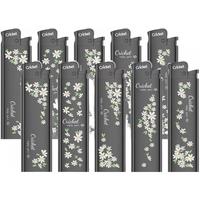  CRICKET/草蜢 防爆 一次性打火机 （）纯黑小雏菊 5支