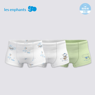 丽婴房 5A抗菌纯棉 儿童内裤 90 cm/2岁 活力飞行-男童 3条