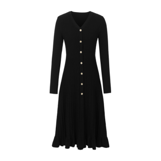 衣香丽影 韩系氛围感 女士针织连衣裙