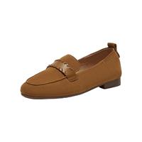  Bata/拔佳 羊皮 女士乐福鞋 杏色 39