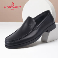 梦特娇 正品梦特娇男鞋2025春季商务休闲皮鞋男真皮软底一脚蹬男士乐福鞋