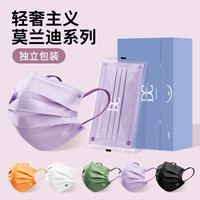 小懒 口罩轻薄透气彩色耳带绳子高品质时尚创意个性独立包装女士