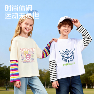  Baleno/班尼路 假两件设计 女童长袖T恤