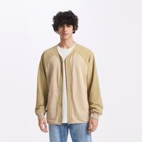 Gap 男士V领拼接纽扣拉链卫衣开衫 637539