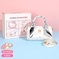 Hello Kitty 美乐蒂波士顿包女包单肩斜挎手提包女礼盒少女包包