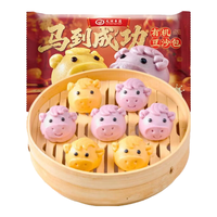九洲丰园 有机豆沙包216g(6只) 任选4件