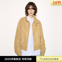 MOUSSY &sly2026早春新品复古工装风刺绣字母立领夹克外套030JS001-1691