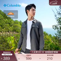 Columbia 户外防晒UPF50防紫外线速干衬衫AE0651 028 炭黑色（24） M(175/96A)
