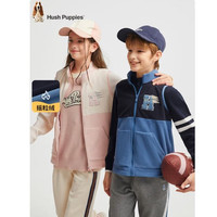 PLUS会员：暇步士 童装儿童男女大童秋舒适保暖户外内搭气质马甲 藏蓝 摇粒绒 105 cm