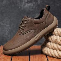德国骆驼 骆驼动感鞋子男秋冬款软底纯色休闲皮鞋舒适简约男鞋