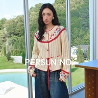 手钩立体绣花 女士羊毛针织开衫
