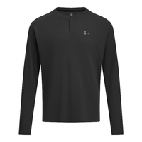 UNDER ARMOUR/安德玛 男士亨利领运动休闲长袖T恤 黑色001 2XL
