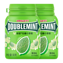 绿箭 无糖口香糖薄荷味56g*2约80粒