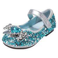 百丽 软底防滑 女童皮鞋