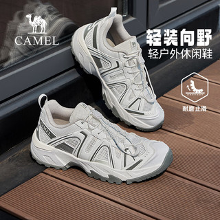  CAMEL/骆驼 轻量舒适 男士休闲鞋 G16S852002 白灰 男 41