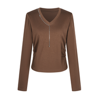  Five Plus/5+ 设计感 女士长袖T恤 手钩链装饰