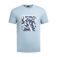 EMPORIO ARMANI/阿玛尼 撞色logo 男士T恤