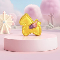 潮宏基 黄金小马转运珠 足金串珠女硬金本命年礼物 单串珠