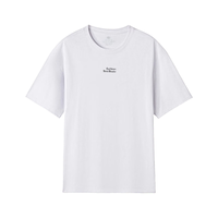 京东京造 纯棉短袖男25春夏季休闲t恤个性百搭 白色 L