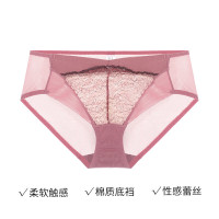 夏娃之秀 蕾丝薄款提臀收腹透气内裤 梦幻紫 K6823（任选4条）