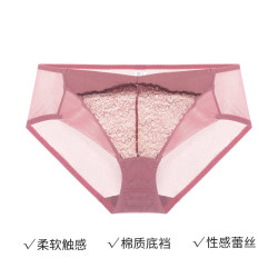 夏娃之秀 蕾丝薄款提臀收腹透气内裤 梦幻紫 K6823（任选4条）