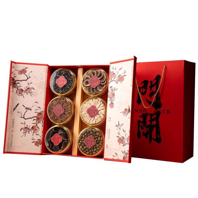 福東海 开门见喜滋补六拼礼盒198g (西洋参+铁皮石斛+鹿茸+红参+金边灵芝+黑枸杞）