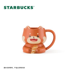 星巴克 萌耳小熊猫造型 陶瓷马克杯