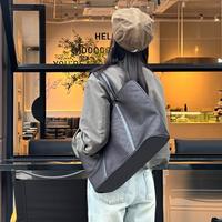 ELLE 时尚简约单肩包托特包涤纶女包 大容量旅行包