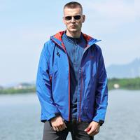 TFO 男款户外连帽外套拉链开衫运动衣登山服风衣外套男运动外套