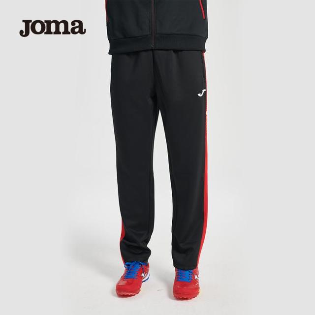 Joma 男子针织长裤春夏条纹休闲速干透气宽松弹力运动裤