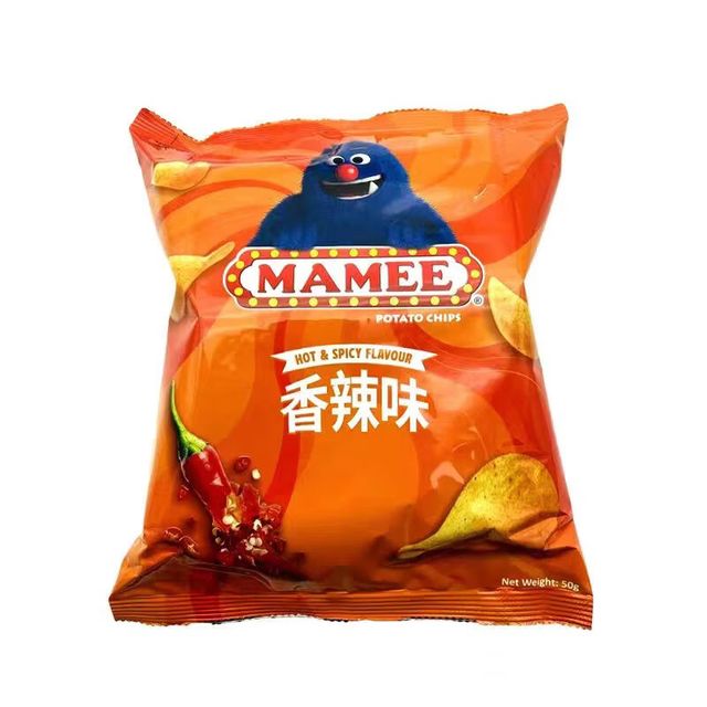 妈咪牌 妈咪（Mamee）原切薯片 香辣味50g