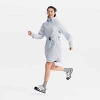 迪卡侬 官方旗舰店外套女新款户外收腰女装风衣长袖防水夹克352520