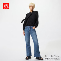 优衣库 女士喇叭牛仔裤 28 /160/70A 66 蓝色