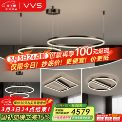 VVS 全铜吊灯 圆环客厅灯 现代简约