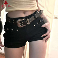  夏雨瑶 显瘦 女士牛仔超短裤